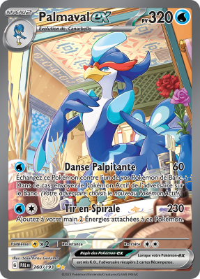 Carte Pokémon Palmaval-ex 260/193 Alternative Évolutions à Paldea