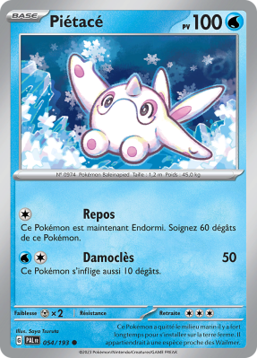 Carte Pokémon Piétacé 054/193 Commune Évolutions à Paldea