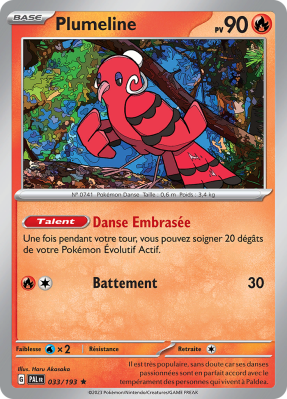 Carte Pokémon Plumeline 033/193 Holographique Évolutions à Paldea