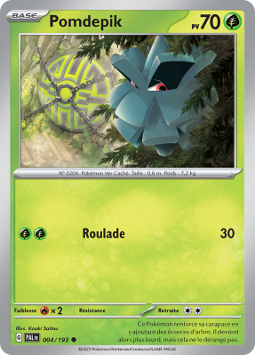 Carte Pokémon Pomdepik 004/193 Commune Évolutions à Paldea