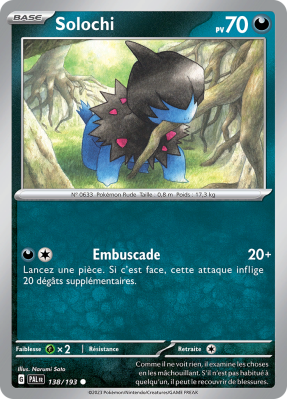 Carte Pokémon Solochi 138/193 Commune Évolutions à Paldea
