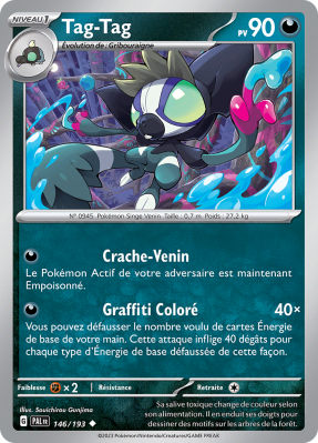 Carte Pokémon Tag-Tag 146/193 Peu commune Évolutions à Paldea