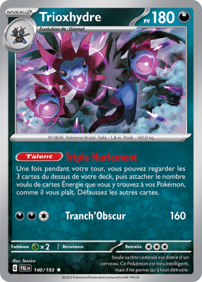 Carte Pokémon Trioxhydre 140/193 Holographique Évolutions à Paldea