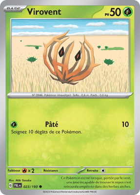 Carte Pokémon Virovent 023/193 Commune Évolutions à Paldea