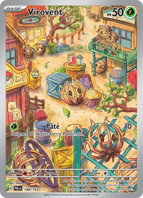 Carte Pokémon Virovent 198/193 AR Évolutions à Paldea