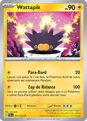 Carte Pokémon Wattapik 073/193 Peu commune Évolutions à Paldea