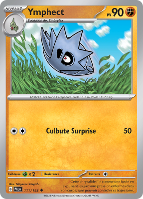 Carte Pokémon Ymphect 111/193 Peu commune Évolutions à Paldea