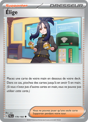 Carte Pokémon Élige 179/193 Peu commune Évolutions à Paldea