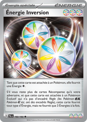 Carte Pokémon Énergie Inversion 192/193 Peu commune Évolutions à Paldea