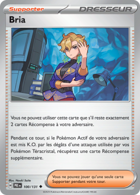 Carte Pokémon Bria 100/131 Peu commune Évolutions Prismatiques