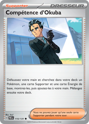 Carte Pokémon Compétence d'Okuba 115/131 Commune Évolutions Prismatiques