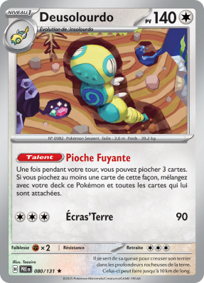 Carte Pokémon Deusolourdo 080/131 Holographique Évolutions Prismatiques
