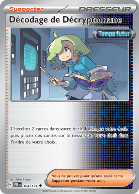 Carte Pokémon Décodage de Décryptomane 104/131 Peu commune Évolutions Prismatiques