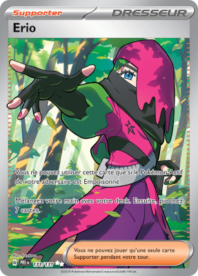 Carte Pokémon Erio 133/131 Ultra Rare Évolutions Prismatiques