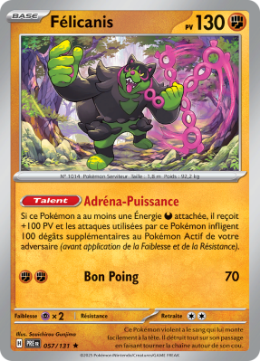 Carte Pokémon Félicanis 057/131 Holographique Évolutions Prismatiques