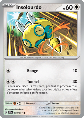 Carte Pokémon Insolourdo 079/131 Commune Évolutions Prismatiques
