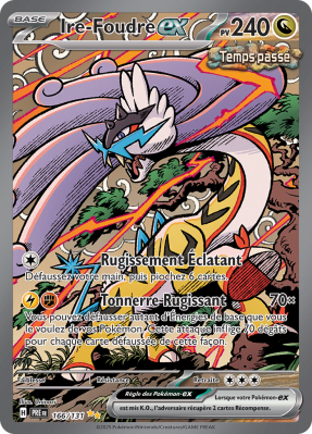 Carte Pokémon Ire-Foudre-ex 166/131 Alternative Évolutions Prismatiques