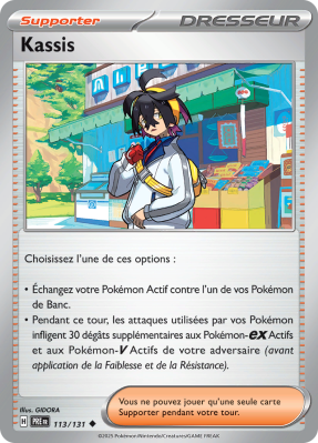 Carte Pokémon Kassis 113/131 Peu commune Évolutions Prismatiques