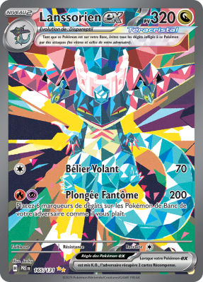 Carte Pokémon Lanssorien-ex 165/131 Alternative Évolutions Prismatiques