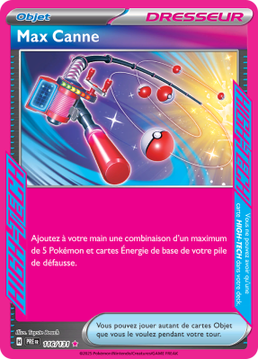 Carte Pokémon Max Canne 116/131 HIGH-TECH Évolutions Prismatiques