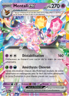 Carte Pokémon Mentali-ex 034/131 Double rare Évolutions Prismatiques