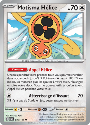Carte Pokémon Motisma Hélice 085/131 Commune Évolutions Prismatiques