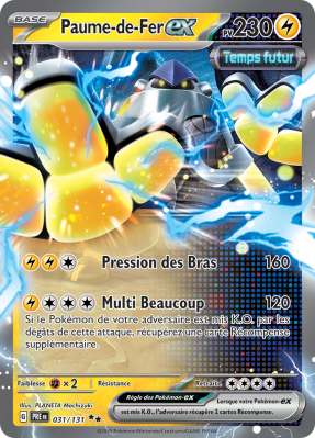 Carte Pokémon Paume-de-Fer-ex 031/131 Double rare Évolutions Prismatiques