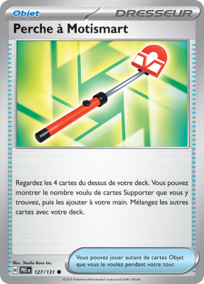 Carte Pokémon Perche à Motismart 127/131 Commune Évolutions Prismatiques