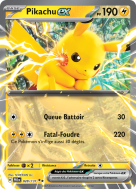 Carte Pokémon Pikachu-ex 028/131 Double rare Évolutions Prismatiques