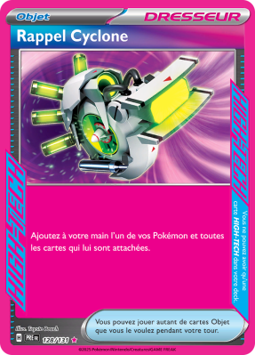 Carte Pokémon Rappel Cyclone 128/131 HIGH-TECH Évolutions Prismatiques