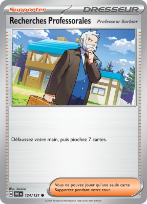 Carte Pokémon Recherches Professorales 124/131 Commune Évolutions Prismatiques