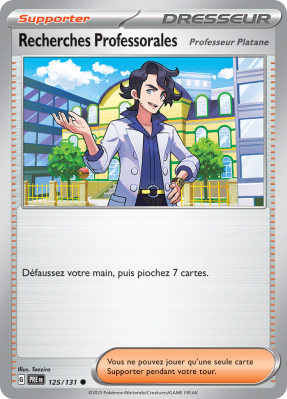 Carte Pokémon Recherches Professorales 125/131 Commune Évolutions Prismatiques