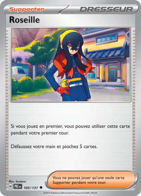 Carte Pokémon Roseille 103/131 Peu commune Évolutions Prismatiques