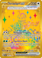 Carte Pokémon Terapagos-ex 180/131 Gold Évolutions Prismatiques