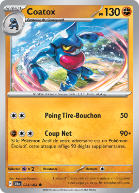 Carte Pokémon Coatox 024/064 Commune Fable Nébuleuse