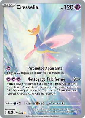 Carte Pokémon Cresselia 071/064 AR Fable Nébuleuse