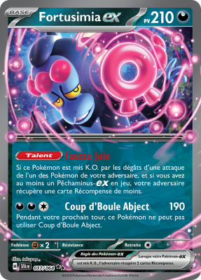 Carte Pokémon Fortusimia-ex 037/064 Double rare Fable Nébuleuse