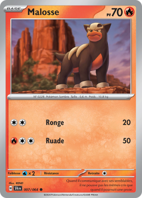 Carte Pokémon Malosse 007/064 Commune Fable Nébuleuse