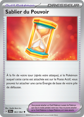 Carte Pokémon Sablier du Pouvoir 063/064 Peu commune Fable Nébuleuse