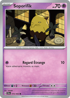 Carte Pokémon Soporifik 016/064 Commune Fable Nébuleuse