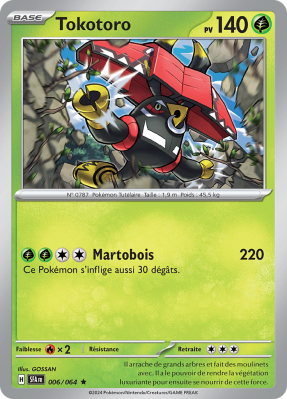 Carte Pokémon Tokotoro 006/064 Holographique Fable Nébuleuse