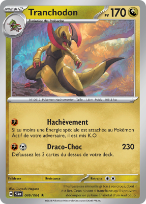 Carte Pokémon Tranchodon 046/064 Holographique Fable Nébuleuse
