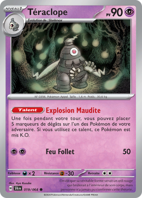 Carte Pokémon Téraclope 019/064 Commune Fable Nébuleuse