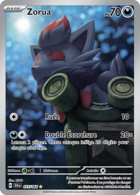Carte Pokémon Zorua 075/064 AR Fable Nébuleuse