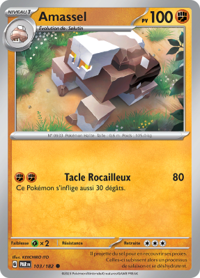 Carte Pokémon Amassel 103/182 Commune Faille Paradoxe