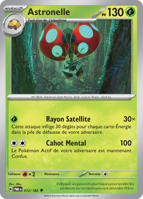 Carte Pokémon Astronelle 012/182 Peu commune Faille Paradoxe