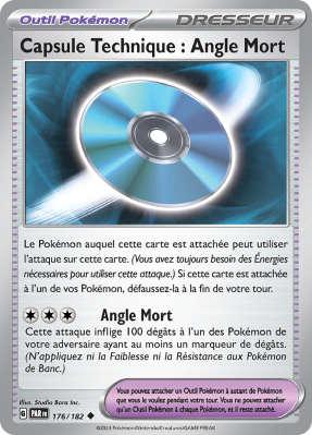 Carte Pokémon Capsule Technique : Angle Mort 176/182 Peu commune Faille Paradoxe
