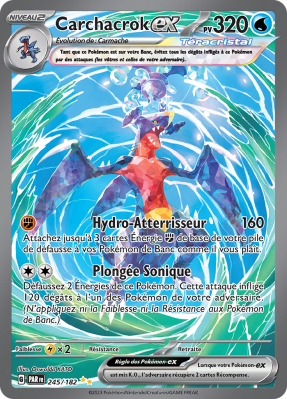 Carte Pokémon Carchacrok-ex 245/182 Alternative Faille Paradoxe