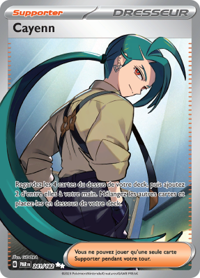 Carte Pokémon Cayenn 241/182 Ultra Rare Faille Paradoxe