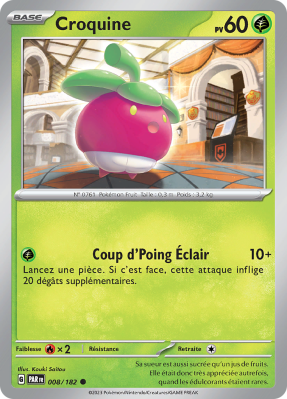 Carte Pokémon Croquine 008/182 Commune Faille Paradoxe